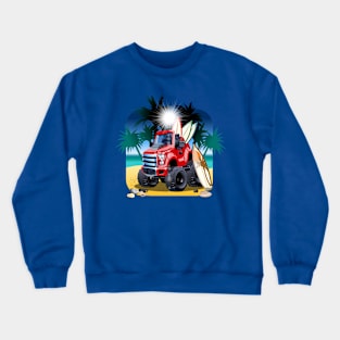 cartoon jeep Crewneck Sweatshirt